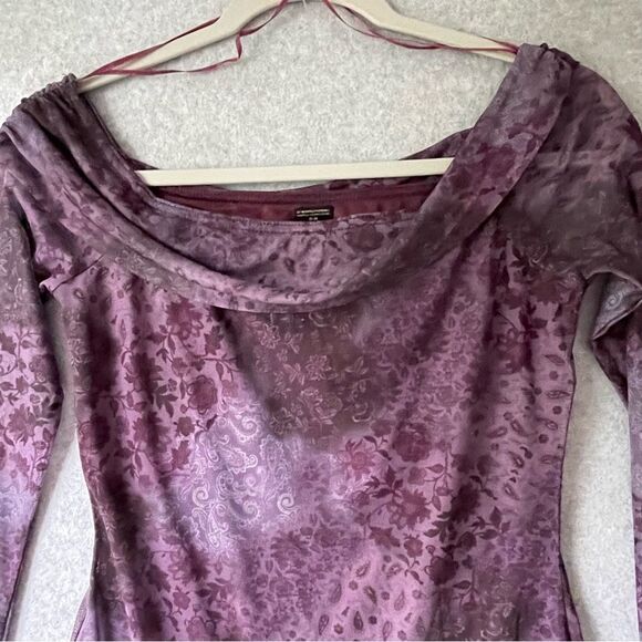 Urban Outfitters Whimsigoth, Y2k Purple Netting Sheer Dress sz. Medium #HH - Picture 5 of 9